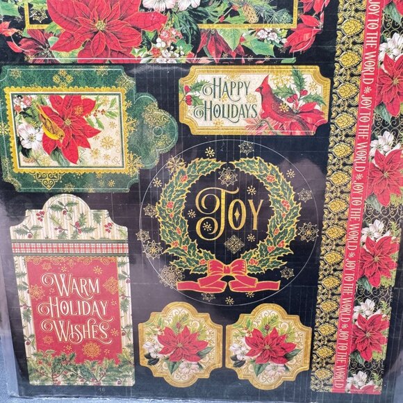 Graphic 45 Retired Warm Wishes Chipboard Christmas Accents Scrapbooking - Picture 4 of 8